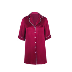 Spring & Summer Silk Mid-Length Shirt Dress