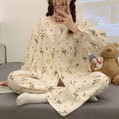 Casual Print Pajama Set
