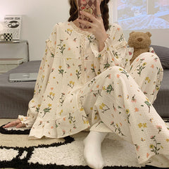 Casual Print Pajama Set