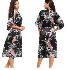 Bridal Satin Silk Robe