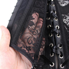 Sexy Black Lace Steampunk Corset