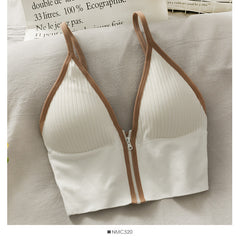 Beautiful Straps Gathered Chest Pad Bra