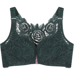 Rose Thin Adjustable Front Buckle Bra