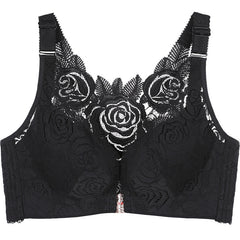 Rose Thin Adjustable Front Buckle Bra