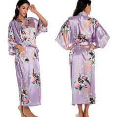 Bridal Satin Silk Robe
