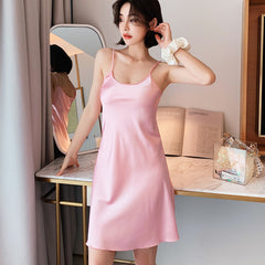 Ice Silk Suspender Nightdress