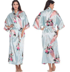Bridal Satin Silk Robe