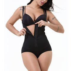 Buttoned Rubber Body Shaper