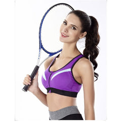 MAIJION Zipper Shockproof Sports Bra