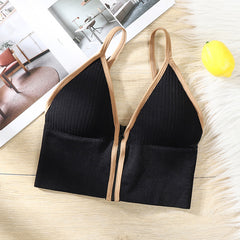 Beautiful Straps Gathered Chest Pad Bra