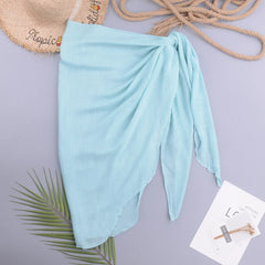 Sexy Solid Pareo Beach Bikini