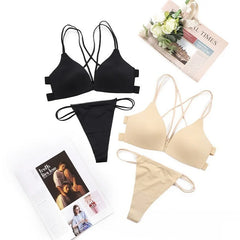 Sexy Backless Bra & Panties Set