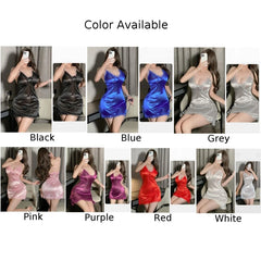 Satin Suspender Lingerie Nightdress