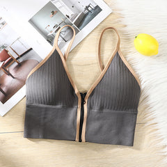 Beautiful Straps Gathered Chest Pad Bra