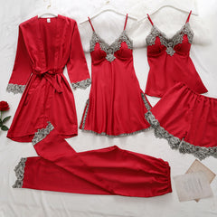 5-Piece Kimono Pajama Set