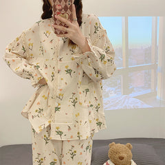 Casual Print Pajama Set
